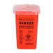 Sharps Container, Disposable Tattoo Supplies Small Sharps Needle Disposal Containers, Durable Sharps Disposal sharps containers for home use and Travel Use(2#)