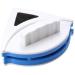 Window Double Side Glass Wiper Cleaner Surface Useful Safe Glass Scraper (Blue)