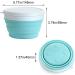 Jcassan 950ml Folding Bowl with Lid - Portable Collapsible Salad Bowl for Backpacking, Camping, Travel & Hiking - Buy Online on GoSupps.com