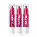 Nivea Labello Lips2Kß Color Lip Balm in 3pack 3 x 3 g lip care with intense color lipstick with real Labello care hot pink