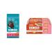 IAMS Proactive Health Dry Cat Food Adult Indoor Weight & Hairball Care + IAMS Perfect Portions Healthy Wet Cat Food Adult Grain Free Pat 1.59 kg (Pack of 1) Cat Food + Cat Food 75g