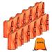 KUAIPAO 12 Soccer Pinnies Training Vest Team Practice Jersey Sports Pinnies Scrimmage Vests for kids youth adults Orange Large