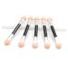 Baluue 50pcs Eyeshadow Brush Kit Applicator Makeup Brush Eye Spoolie Brush Eye Blending Brush Pink 8x1cm Pink