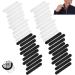 40 Pieces Hat Sweat Protector Sweat Pads Hat Cleaner Disposable Collar Protector Sweat Pads Neck Liner Pads Hat Sweat Pad Prevent Sweat Stains Stay Dry(White and Black(each 20pcs))