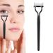 Eyelash Comb Eyelash Separator Tool Mascara Applicator Eyelash Definer With Comb Cover Eyebrow Eyelash Brush Metal Teeth Lash Comb for Girls and Women #black