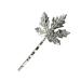 Elegant Silver Maple Leaf Hair Clip - Stylish Gold & Silver Hair Accessory | HA6263 - Buy Online on GoSupps.com