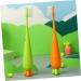 Buy Healvian 12 STK Soft Carrot Toothbrushes for Children - Bulk Travel Manual Toothbrushes for Kids & Pets | International Shipping Available - Buy Online on GoSupps.com
