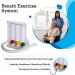 HealthAndYoga(TM) Deep Breathing Exerciser - Improve Lung Capacity with Breath Exercise Measurement System - Buy Online on GoSupps.com