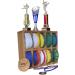 UpRise Designs Personalized Karate Belt Display Rack - 10 Belt Capacity | Taekwondo & Martial Arts Holder | Unique Trophy Medal White Finish - Buy Online on GoSupps.com