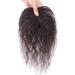 10inch Real Human Hair Topper 8x12cm Rose Base Loose Curly Clip in Hairpiece for Women Cover Thin Hair (Brown) - Buy Online on GoSupps.com