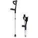 Fold Forearm Crutches/Cane Adjustable Walking Support Walking Stick Underarm Elbow Lightweight Help Walk Crutches for Injury Disability Elderly 2pack - Buy Online on GoSupps.com