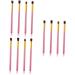 Hemoton 12 Pcs Eye Make-up Brush Kit Highlighter Brushes Eye Cosmetic Brushes Foundation Makeup Brush mediumx3pcs Pink+goldx3pcs - Buy Online on GoSupps.com