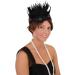 FGSS 1920s Flapper Headpiece Headband - Roaring 20s Feather Great Gatsby Hair Accessories, Black - Buy Online on GoSupps.com