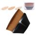 Auauy 1 PCs Foundation Brush Flat Foundation Brush Super Hot Seamless Magic Liquid Makeup Brush Make -up Foundation Bush Portable Groove Design Blush Brush with Storage Box (Black) 6*4.2*1.7cm Black