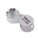 Magnifying Glass 30 Times Folding Geological Wenwan Magnifying Glass for Reading Crafts Repair Magnifier Silver Lofty Ambition