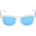 Oakley Frogskins Square Sunglasses - Crystal Clear/Prizm Sapphire - 55mm - Buy Online on GoSupps.com