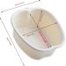 Portable Foot Soaking Basin and Massager - Sturdy Plastic Foot Bucket for Dead Skin Removal - Fits Men's Size 11 - White - Buy Online on GoSupps.com
