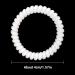15 Pack White Spiral Hair Ties | Small No Crease Hair Coils | Telephone Cord Plastic Elastic Bands - Buy Online on GoSupps.com