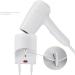 1200-Watt Quiet Wall Mounted Hangup Hair Dryer White with Folding Handle Travel Hair Dryer - Buy Online on GoSupps.com