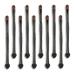 TOSSPER 10Pcs Dual Sides Eye Shadow Sponge Brushes Makeup Applicator Long Handle Eyelash Cosmetic Tool