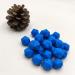 30pcs Deep Sky Blue 17mm Silicone Icosahedron Beads for Mom Jewelry Necklace Making - Buy Online on GoSupps.com