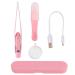 Ear Wax Removal Tool Kit with LED Light USB Powered Earwax Spoon Tweezers