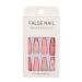 Halloween Coffin Shape Pink Ghost & Spider Web Design Press on Nails - 24 Pcs Medium Length False Nails for Women & Girls | Nail Art Kit with Glue - Buy Online on GoSupps.com
