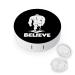 Bigfoot Believe Cute Contact Lens Case Travel Portable Round Contact Storage Box Kit with Mirror for Daily Outdoor