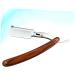 Angoily Manual Razor for Men - Portable Straight Blade Shaving Apparatus | Safe Old-Fashioned Metal & Wooden Design | International Shipping Available - Buy Online on GoSupps.com