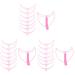 DOITOOL Eyebrow Tools 9 Sets Eyebrow Aid Eyebrow Shaping Template Eyebrows Makeup Travel Eyebrow Stencil Eyebrow Stickers 12X11X8CMx3pcs Pinkx3pcs
