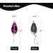 FREGITO Fishing Lures 12pcs Colorful Casting Spinner Hard Baits Tackle with Single Hook - Trout Bass Salmon Freshwater Saltwater - Metal Hooks - Multiple Colors - Buy Online on GoSupps.com