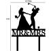 Funny Wedding Cake Topper - Bride Grabs Golfer Groom Who Playing Golf - Golf Couple Cake Topper Mr&Mrs Wedding Cake Topper (Golfer) - Buy Online on GoSupps.com
