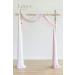 Ling's Moment 3 Panels 20Ft Wedding Arch Draping Fabric Backdrop Drapery - Dusty Rose, White, Blush | Gentle Blush Decor - Buy Online on GoSupps.com