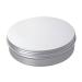 POPETPOP Box Aluminum Cream Container Screw Lid Round Tin Aluminium Balm Aluminium Cream Can Makeup Eyeshadow Cosmetic Lip Balm Diy Salves Empty Can Container Travel Decorative Jar Metal 9.00X9.00X2.30CM Silver