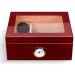 Cigar Humidor with Humidifier and Hygrometer Double Cigar Cabinet Double Layer Large Capacity Can Decorative Box