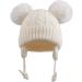 XIAOHAWANG Warm Kids Beanie | Winter Knitted Baby Hat with Pompom | 0-6 Months | White - Buy Online on GoSupps.com