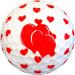 Navika Golf Balls - Valentine Red Hearts Printed on White - 6 Piece Combo (2 Pack) | Gift for Golfers - Buy Online on GoSupps.com