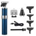 Pro Hair Clipper 3 in 1 Electric Hair Clippers Nose Beard Trimmer Portable Hair Styling Shavers Hair Cutting(Blue)
