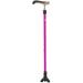 Walking Stick/Walking Crutches Lightweight Aluminum Alloy Walking Sticks with Sponge Ergonomic Handle 9 Height Levels Adjustable for Elderly Men or Women with Non-Slip Non-Slip b (Pink) Journey