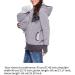 SouiWuzi Maternity Baby Carrier Hoodie | Kangaroo Jacket Coat Sweatshirt for Women | Gray Maternity Baby Wearing Jacket - Buy Online on GoSupps.com