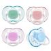 Eihi 4 pieces pacifier 0-6 months MAM Schnuller 0-6 month in an extra light and airy thyroid design tooth-friendly baby pacifier made of special silicone