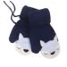 iEasey Cute Baby Winter Knitted Warm Mittens On String 0-3 Years Infant Toddler Fox Thick Fleece Gloves Kids Thermal Ski Snow Gloves Cold Weather Hand Warmer for Baby Girls Boys Xmas Gift Dark Blue #C Dark Blue