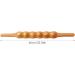 Eastuy Muscle Roll - Universal Wood Roller Massage Device for Sore & Tense Muscles | Double-Sided Slotting with 6 Rotary Rollers - Buy Online on GoSupps.com