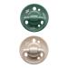 Pack of 2 pacifiers Cherry green made of natural latex cherry shape 0-6M