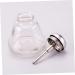  SOESFOUFU Refillable Glass Bottle Shaped for Nail Polish Remover with 180ml Pressure Pump Bottle for Liquid Storage - Buy Online on GoSupps.com