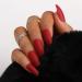 Bohend Faux Ongles Mat Pure Ballerine Rouge - 24Pcs - Ongles Art Complet pour Femmes et Filles - Livraison Internationale - Buy Online on GoSupps.com