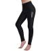 WOSAWE Women's Long Cycling Pants Breathable Elastic Cycling Pants MTB 3/4 Leggings with Seat Pad 3D Tights Long Pants S