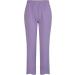 Ulanda Women's Purple Linen Capris with Pockets - Comfy Harem Style Beach Pants - Buy Online on GoSupps.com