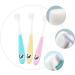 Frcolor Kids Toothbrush Set - 3-Pack Children's Toothbrush with Slipproof Design & Tongue Cleaner | Safe ABS Bristle & Teething Ring Toy - Buy Online on GoSupps.com