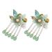minkissy 1 Pair Antique Pair Clip Hanfu Hair Accessories Rhinestone Barrettes for Women Flower Embellishments Retro Hair Clips Decorative Hair Clips Chinese Hair Pins Flower Hair Clips Miss